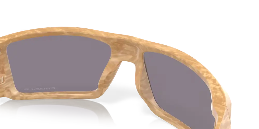 Oakley Sunglasses HELIOSTAT Coalesce Collection Matte Stone Desert Tan / Prizm Grey Polarized OO9231-17