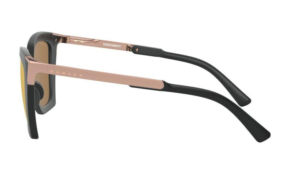Oakley Okulary przeciwsłoneczne SIDE SWEPT Velvet Black/Prizm Rose Gold Polarized OO9445-04