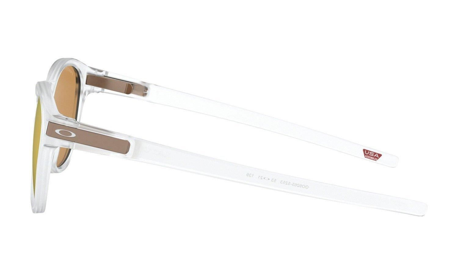 Oakley Sunglasses LATCH Matte Clear/Prizm Rose Gold Polarized OO9265-52