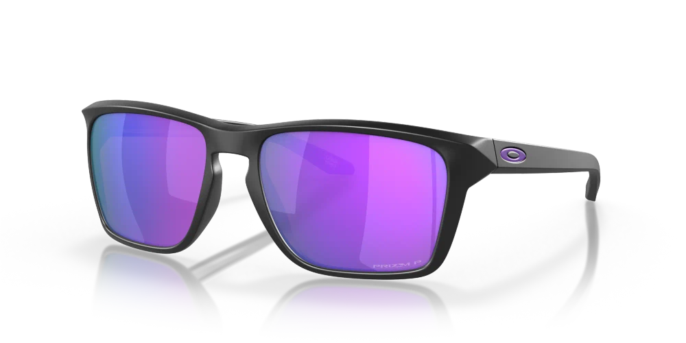 Oakley Okulary przeciwsłoneczne SYLAS Matte Black/Prizm Violet Polarized OO9448-13