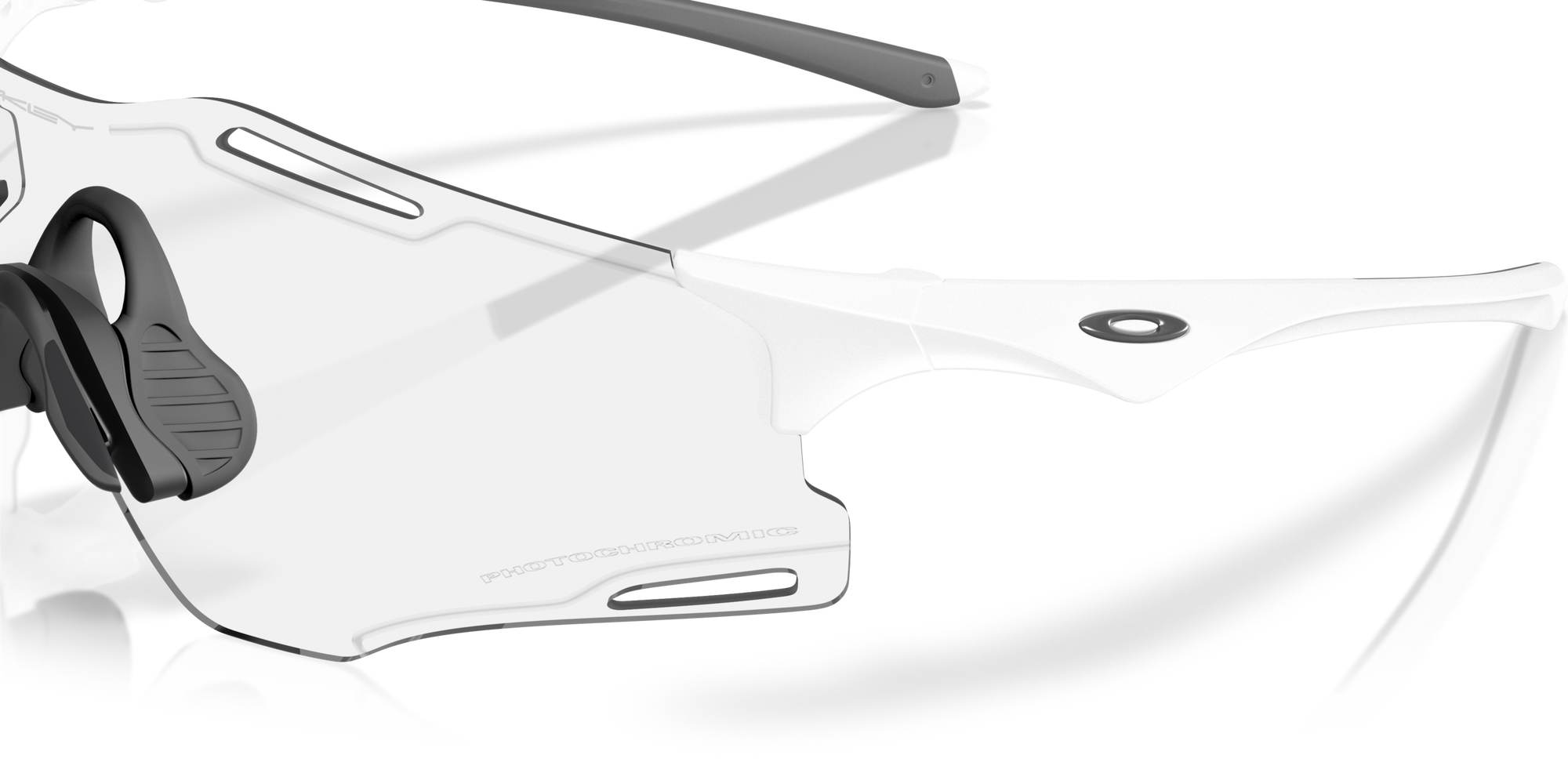 Oakley Okulary przeciwsłoneczne CYBR ZERO Matte White / Clear To Black Iridium Photochromic OO9512D-01