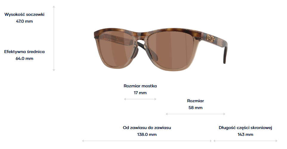 Oakley Okulary przeciwsłoneczne Frogskins Range XL Brown Tortoise/Brown Smoke / Prizm Tungsten Polarized OO9503-02