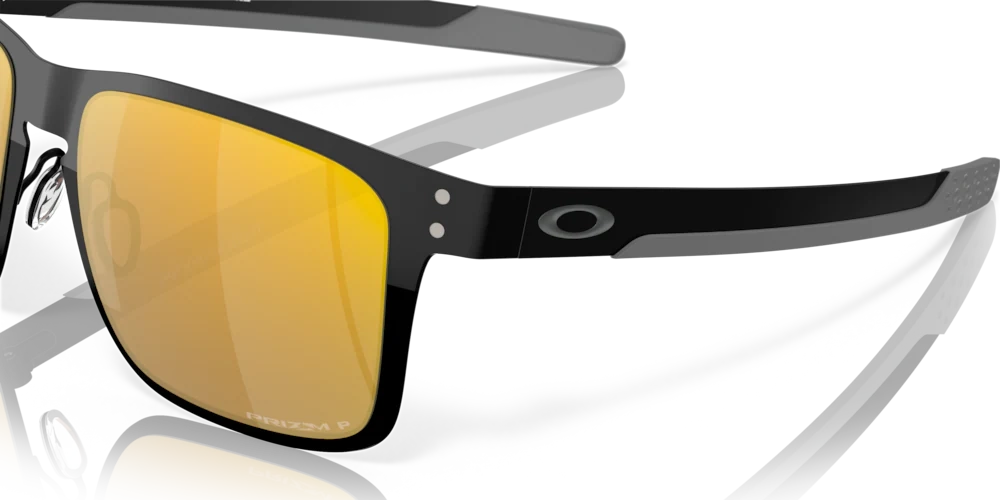 Oakley Okulary przeciwsłoneczne HOLBROOK METAL Polished Black/Prizm 24k Polarized OO4123-20