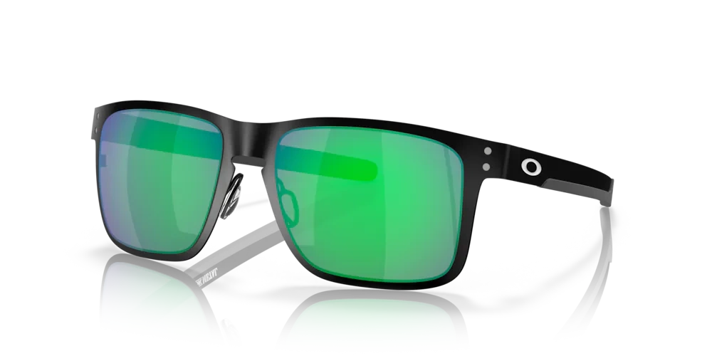 Oakley Sunglasses HOLBROOK™ METAL Matte Black / Jade Iridium OO4123-04
