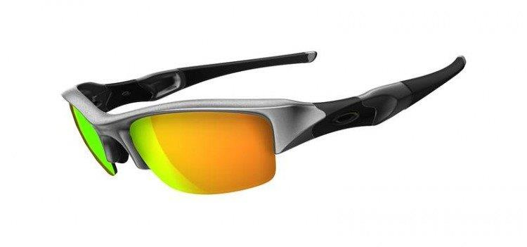 Oakley Okulary FLAK JACKET Silver/Fire Iridium 03-884