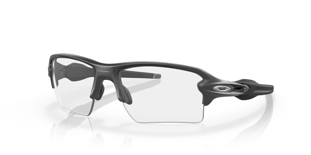 Oakley Okulary Przeciwsłoneczne Ochronne FLAK 2.0 XL Steel/Black Iridium Photochromic Activated OO9188-16