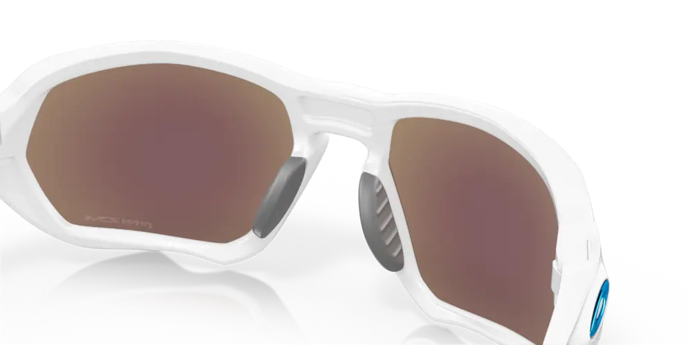 Oakley Okulary przeciwsłoneczne PLAZMA Matte White, Prizm Sapphire OO9019-10
