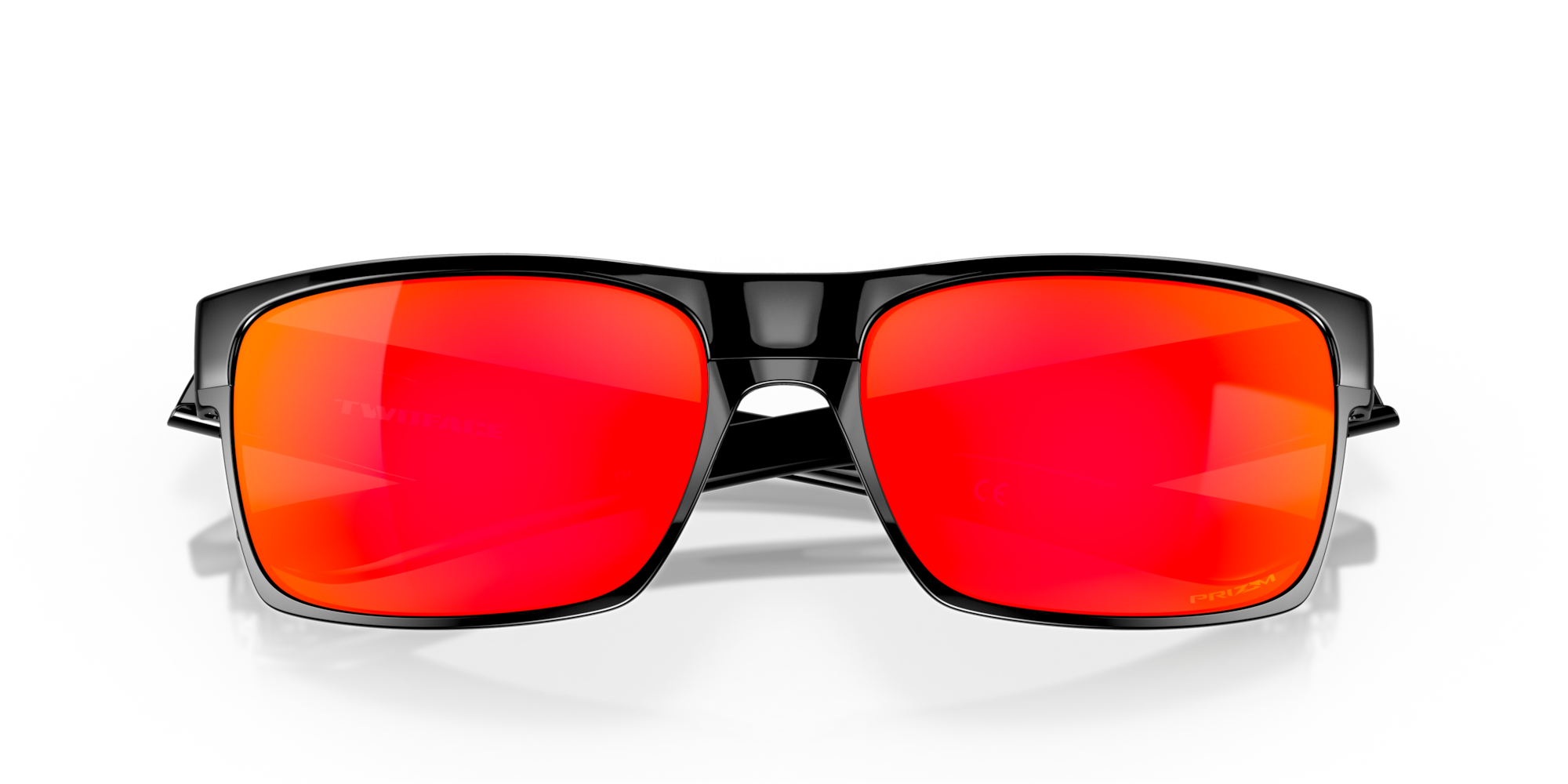 Oakley Okulary przeciwsłoneczne TWOFACE Polished Black/Prizm Ruby OO9189-47