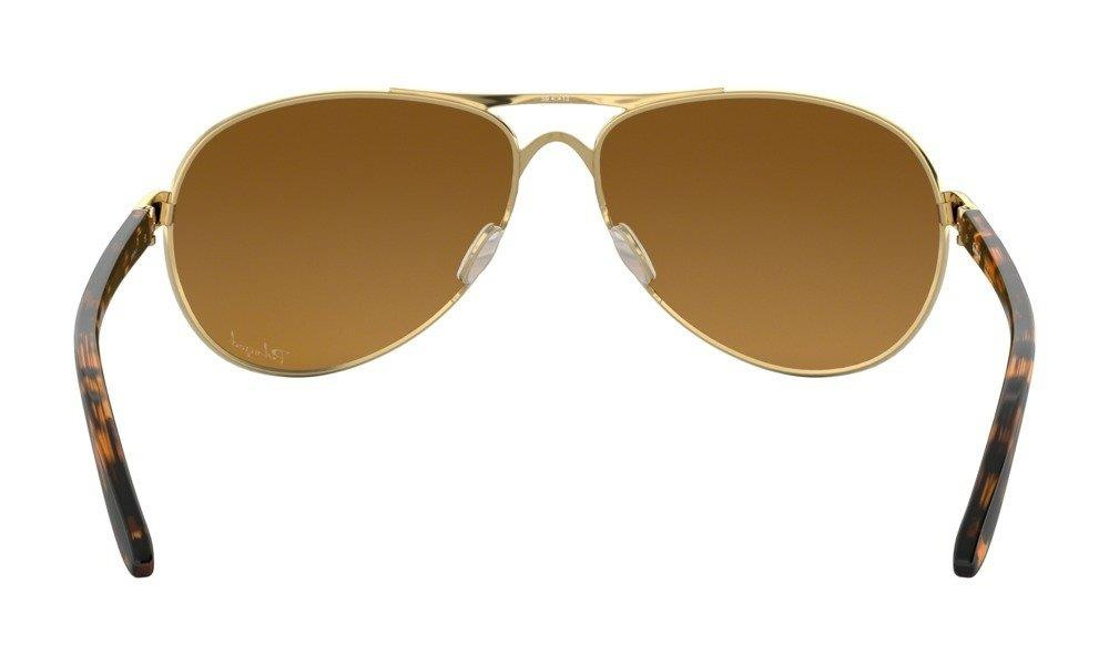 Oakley Okulary przeciwsłoneczne FEEDBACK Polished Gold/ Brown Gradient Polarized OO4079-11