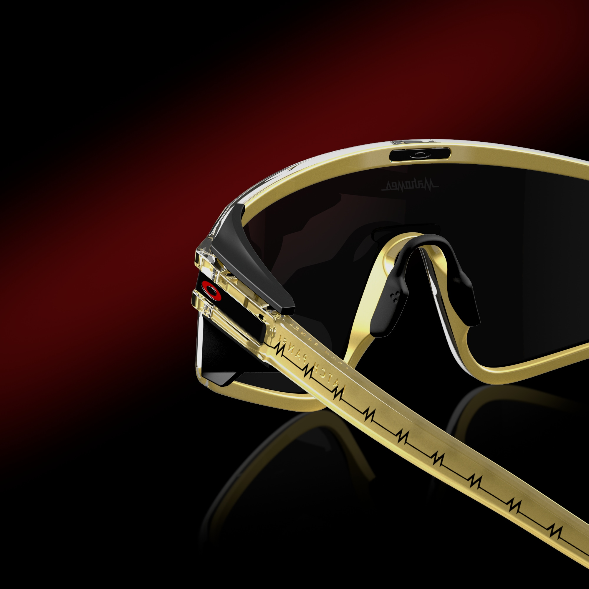 Oakley Okulary przeciwsłoneczne LATCH PANEL Gold Grass/Prizm Black OO9404-14