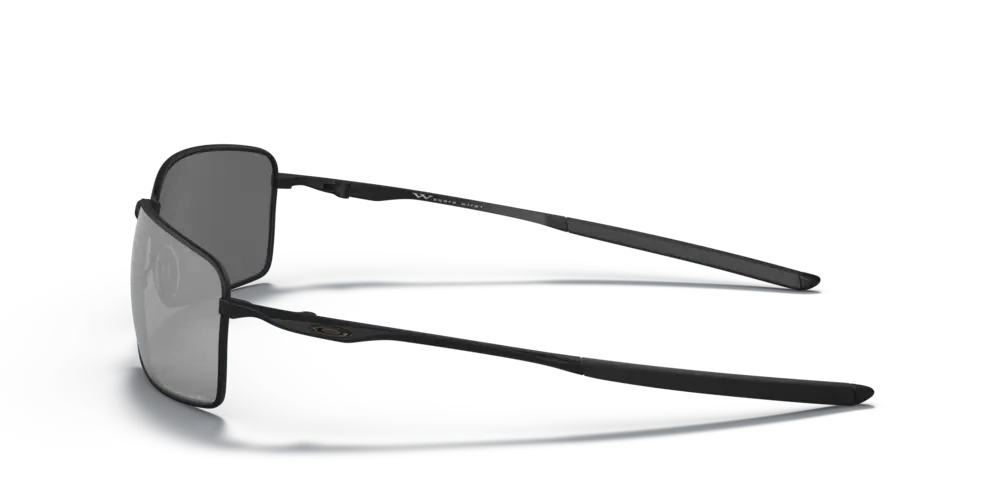 Oakley Sunglasses  SQUARE WIRE Matte Black/Black Iridium Polarized OO4075-05