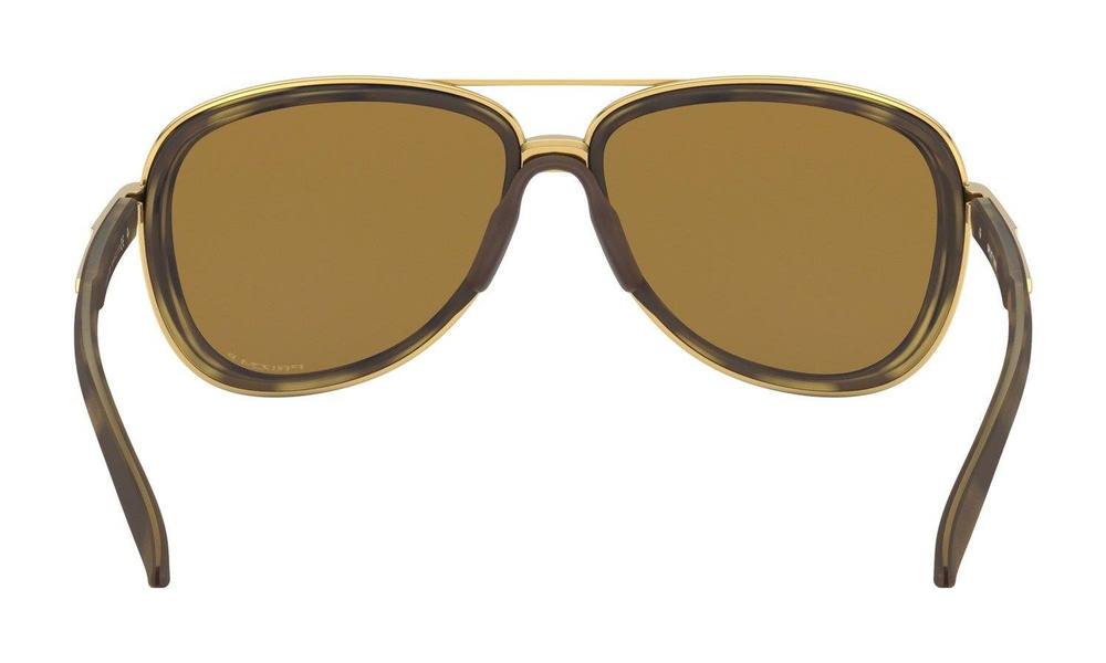 Oakley Okulary przeciwsłoneczne SPLIT TIME Brown Tortoise/Gold/Prizm Rose Gold Polarized OO4129-14