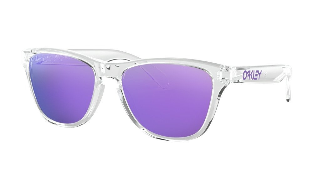 Oakley Okulary przeciwsłoneczne Dziecięce FROGSKINS XS Polished Clear/Violet Iridium OJ9006-03