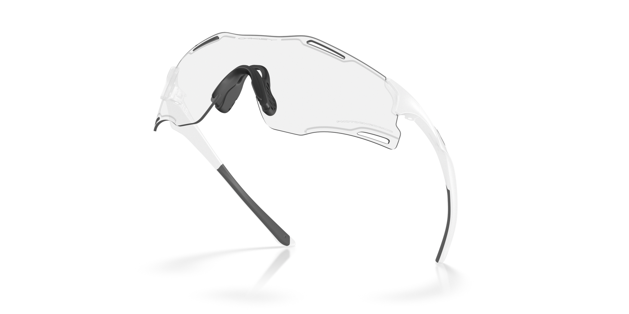 Oakley Okulary przeciwsłoneczne CYBR ZERO Matte White / Clear To Black Iridium Photochromic OO9512D-01