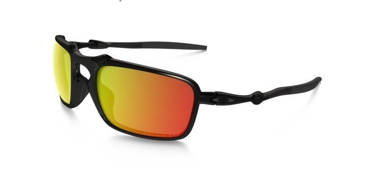 Oakley Okulary BADMAN Dark Carbon/Ruby Iridium Polarized OO6020-03