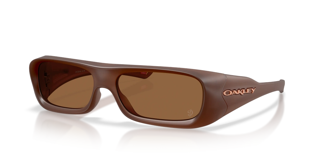 Oakley Okulary przeciwsłoneczne PERMIAN Damian Lillard Signature Series Matt Transparent Mahogany/Prizm Bronze Gradient OO9520-10