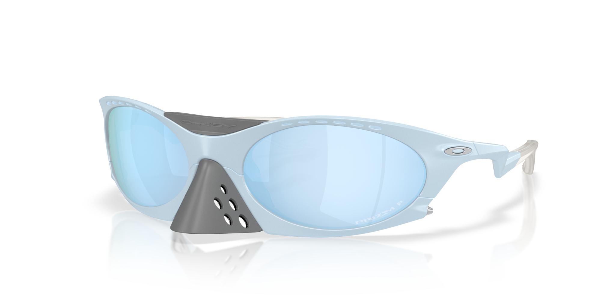 Oakley Okulary przeciwsłoneczne PLANTARIS Matte Stonewash/Prizm Deep Water Polarized OO9437-04
