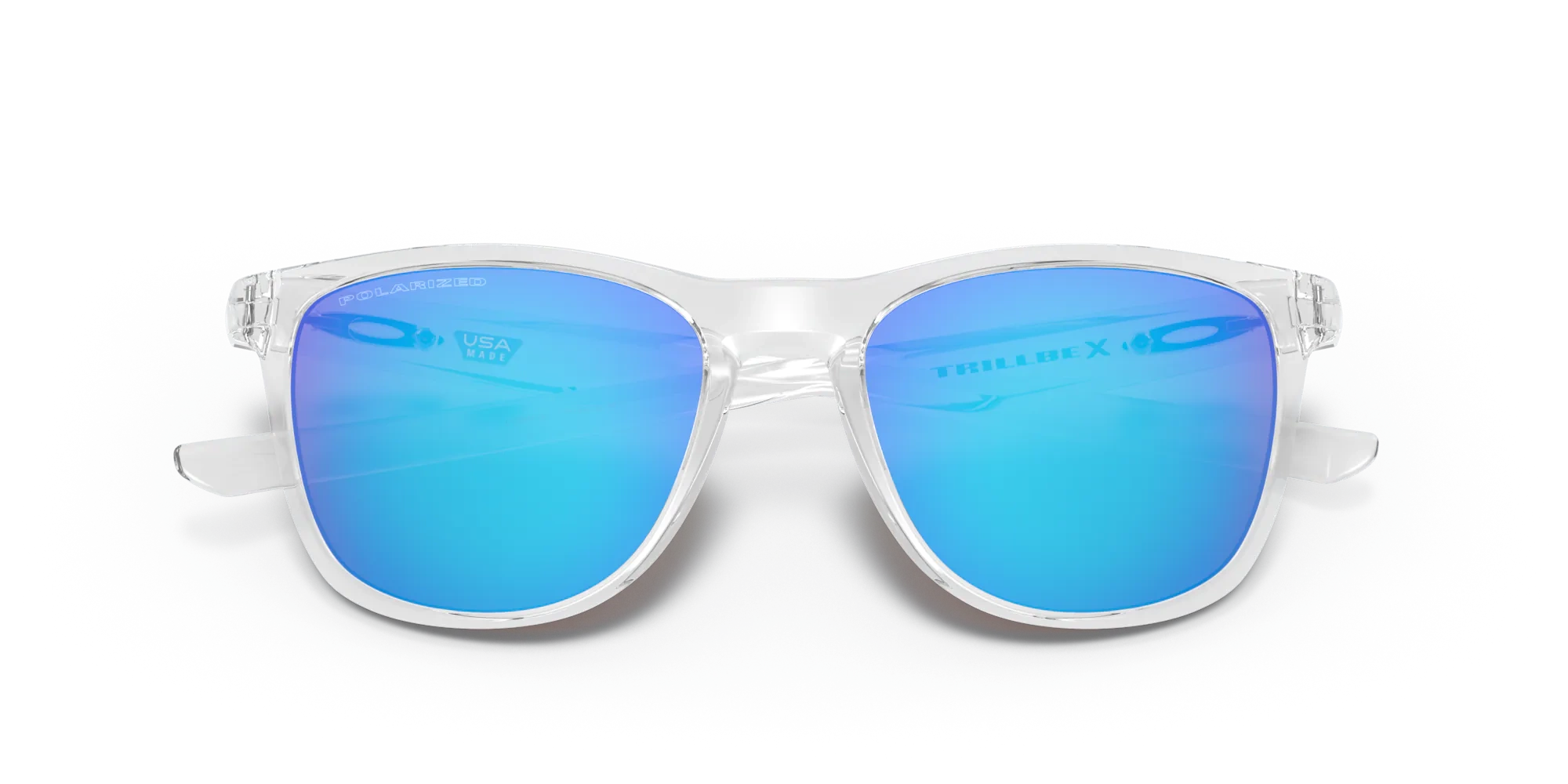 Oakley Okulary Przeciwsłoneczne TRILLBE X Polished Clear/Sapphire Iridium Polarized OO9340-05