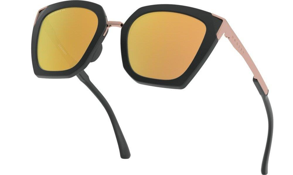 Oakley Okulary przeciwsłoneczne SIDE SWEPT Velvet Black/Prizm Rose Gold Polarized OO9445-04