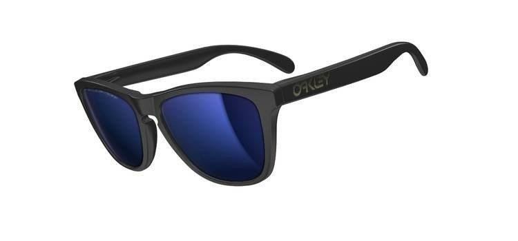Oakley Okulary Frogskins Matte Black/Ice Iridium Polarized 24-403