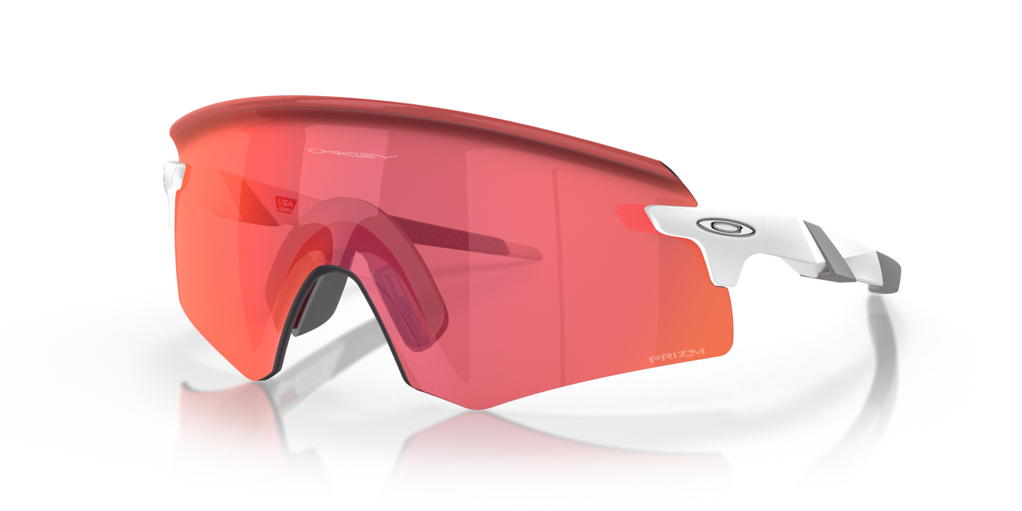 Oakley Okulary przeciwsłoneczne ENCODER Matte White / Prizm Trail Torch OO9471-19