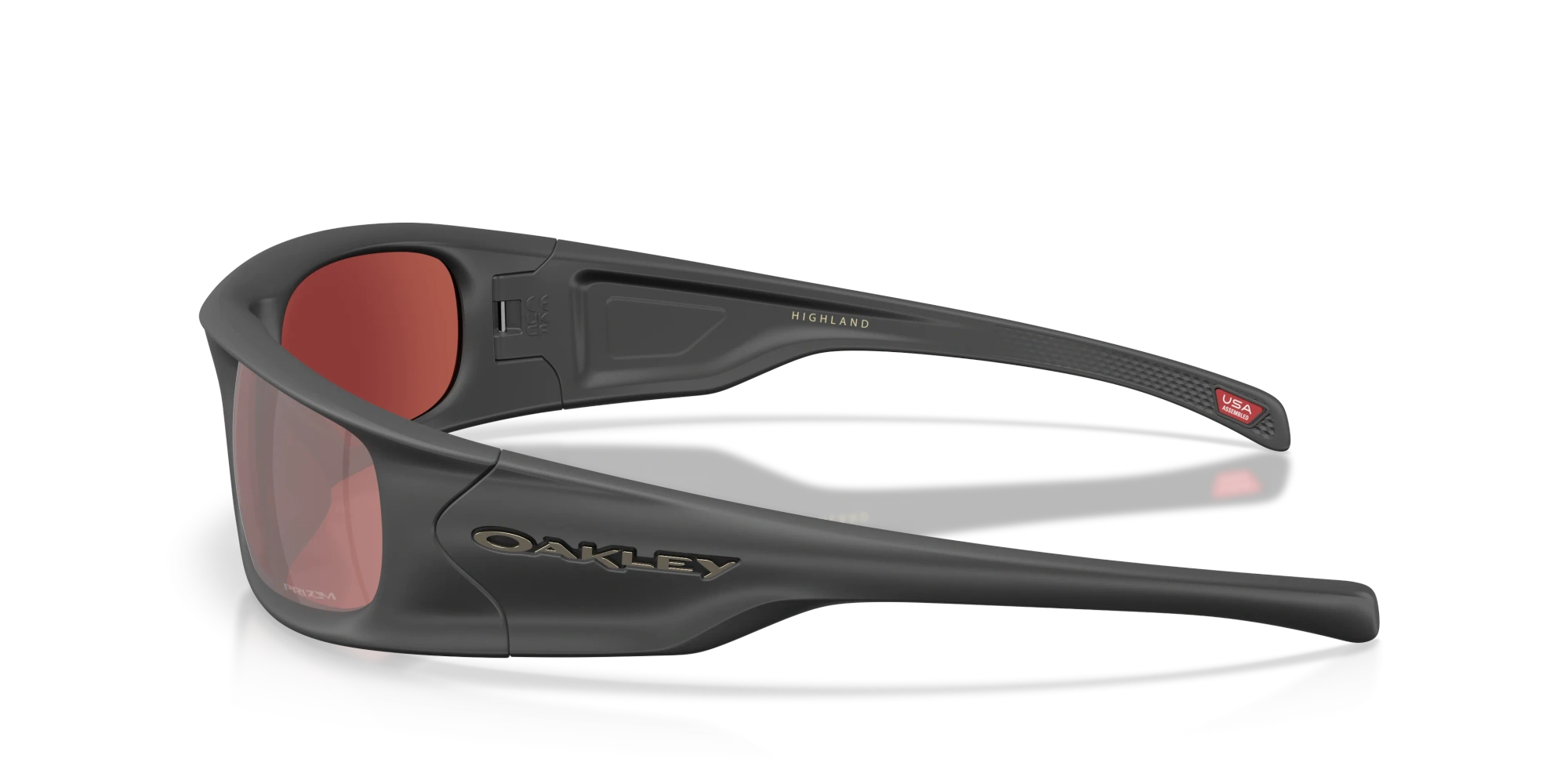 Oakley Sunglasses HIGHLAND Black Suede/Prizm Snow Black Iridium OO9522-09