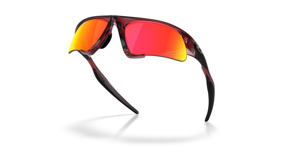 Oakley Sunglasses SUTURE JACKET Basecamp Collection Transparent Iron Red/Prizm Ruby OO9532-12