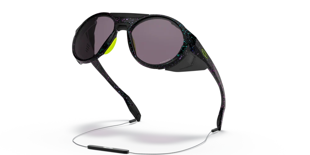 Oakley Okulary przeciwsłoneczne CLIFDEN Black Green Purple Splatter/Prizm Grey OO9440-17