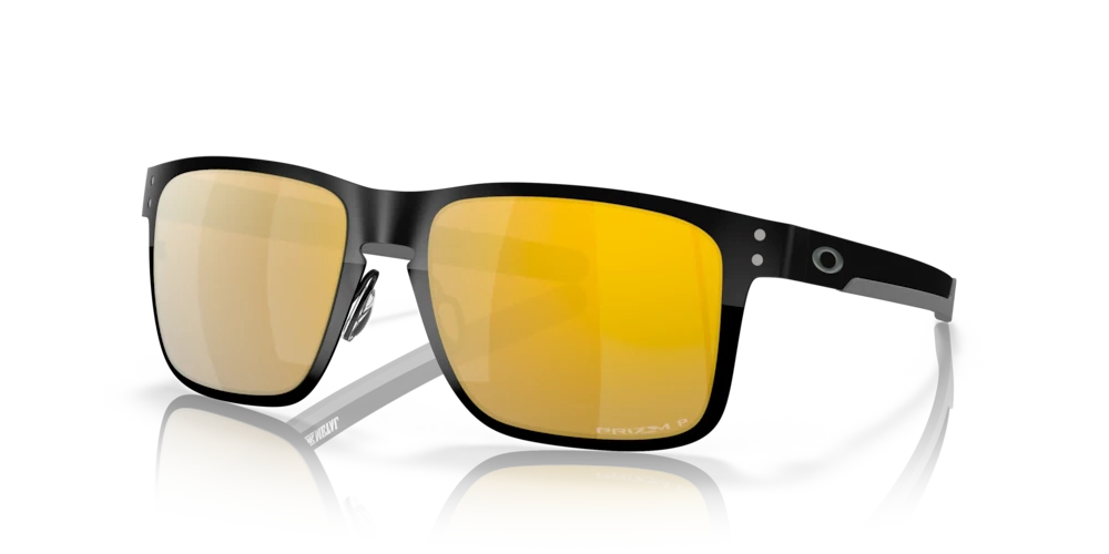 Oakley Sunglasses HOLBROOK METAL Polished Black/Prizm 24k PolarizedOO4123-20