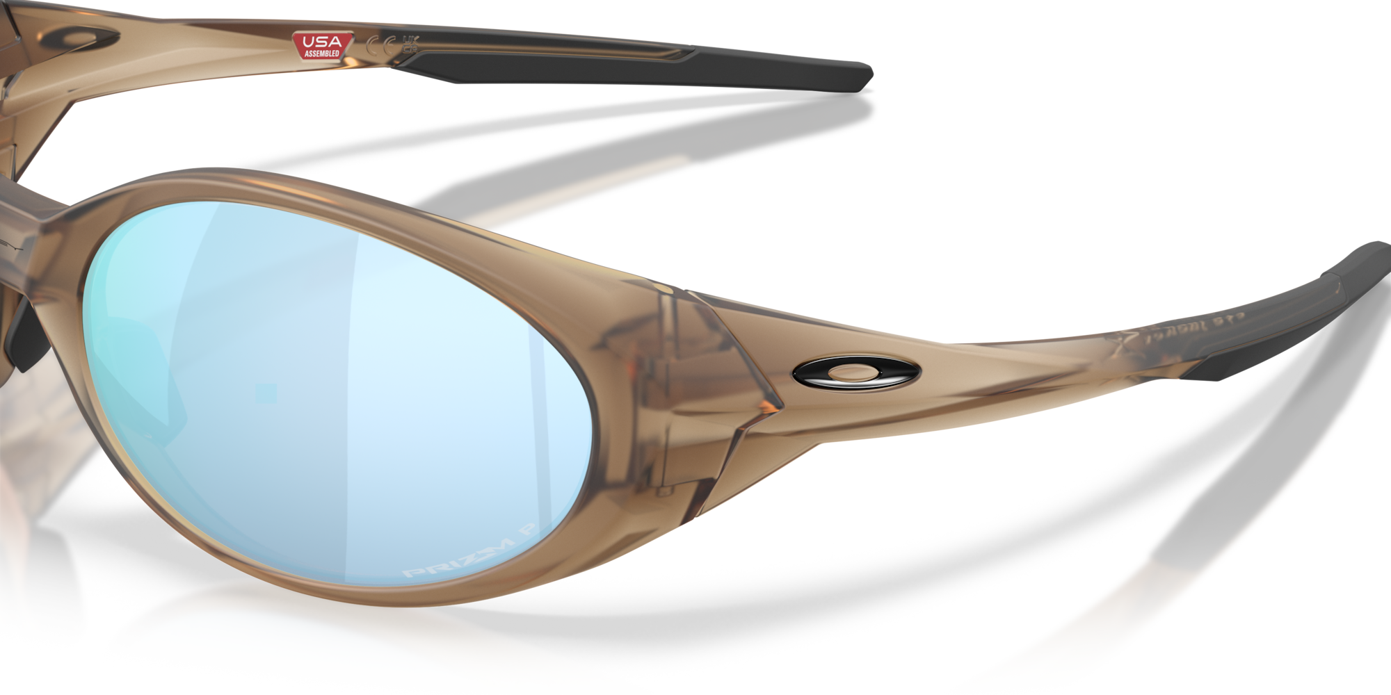 Oakley Okulary przeciwsłoneczne EYEJACKET REDUX Matte Brown Smoke/Prizm Deep Water Polarized OO9438-45