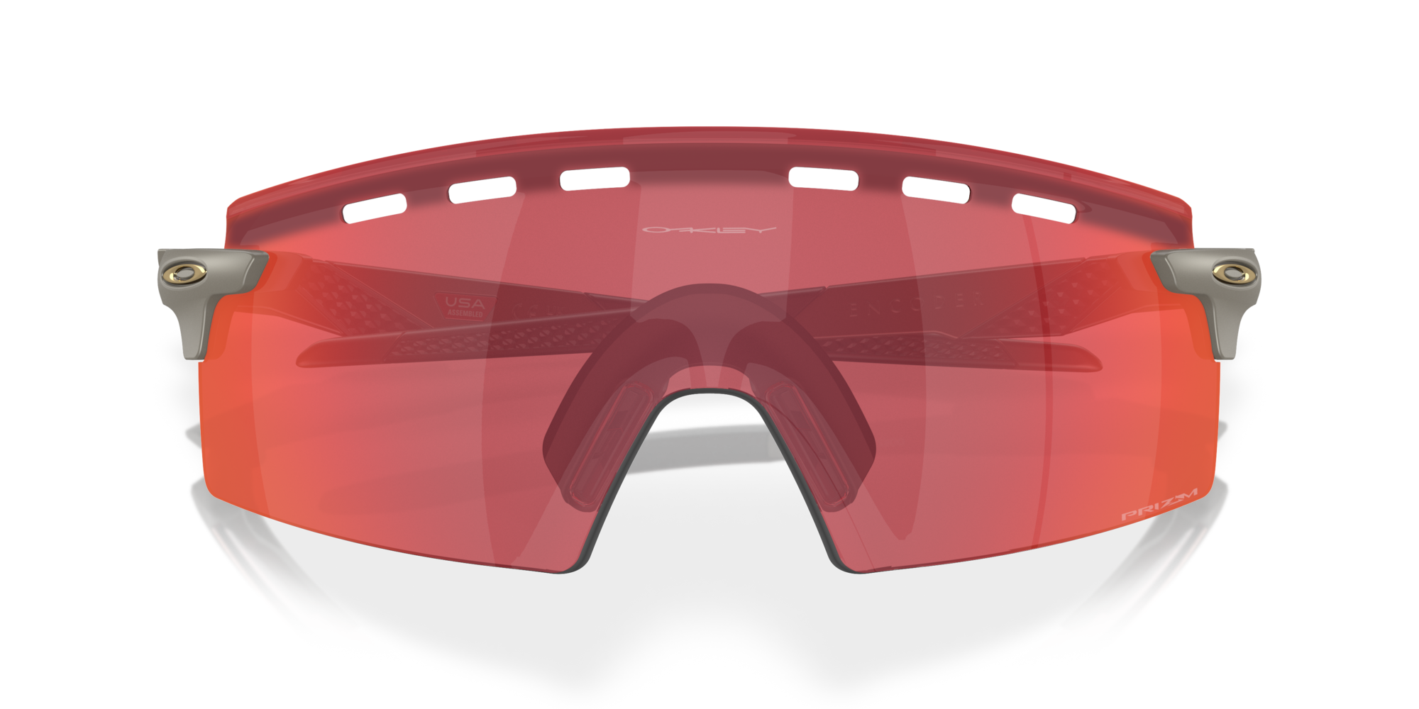 Oakley Okulary przeciwsłoneczne ENCODER STRIKE VENTED Matte Onyx / Prizm Trail Torch OO9235-08