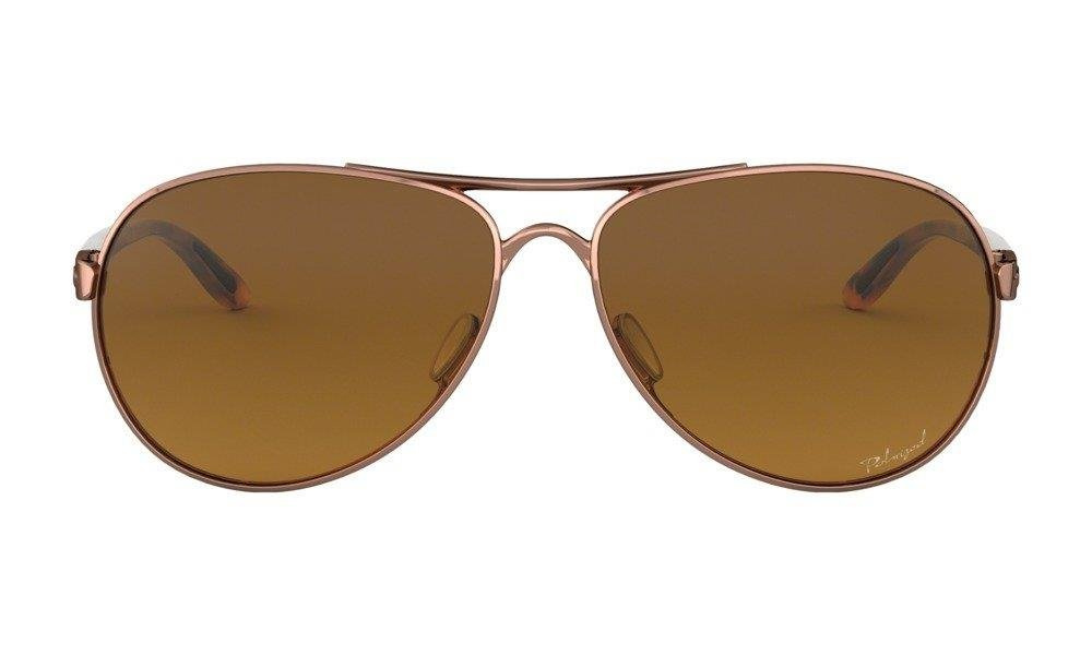 Oakley Sunglasses FEEDBACK Rose Gold/ Brown Gradient Polarized OO4079-14