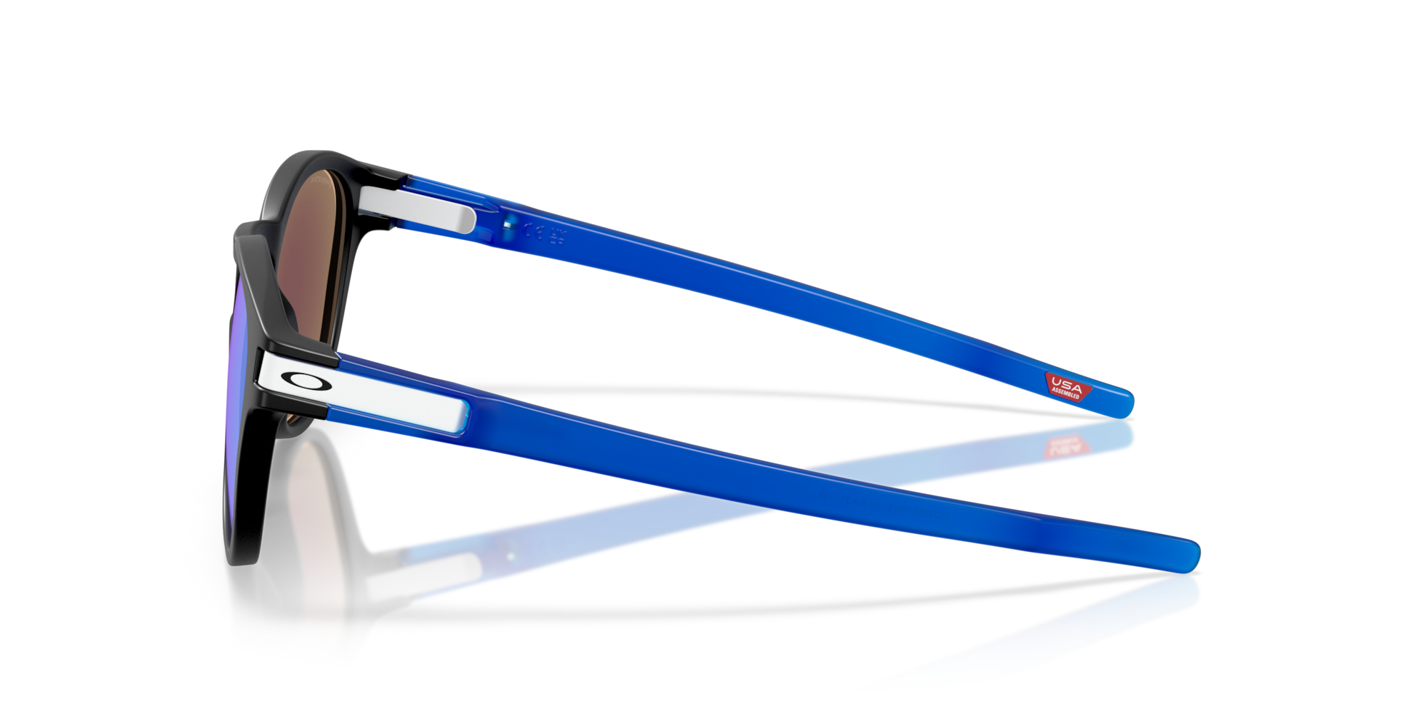 Oakley Okulary przeciwsłoneczne LATCH Matte Black/Prizm Sapphire OO9265-70