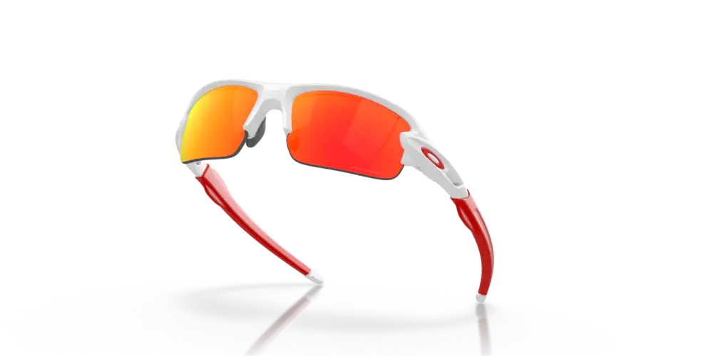 Oakley Sunglasses Junior FLAK XXS Matte White, Prizm Ruby OJ9008-09
