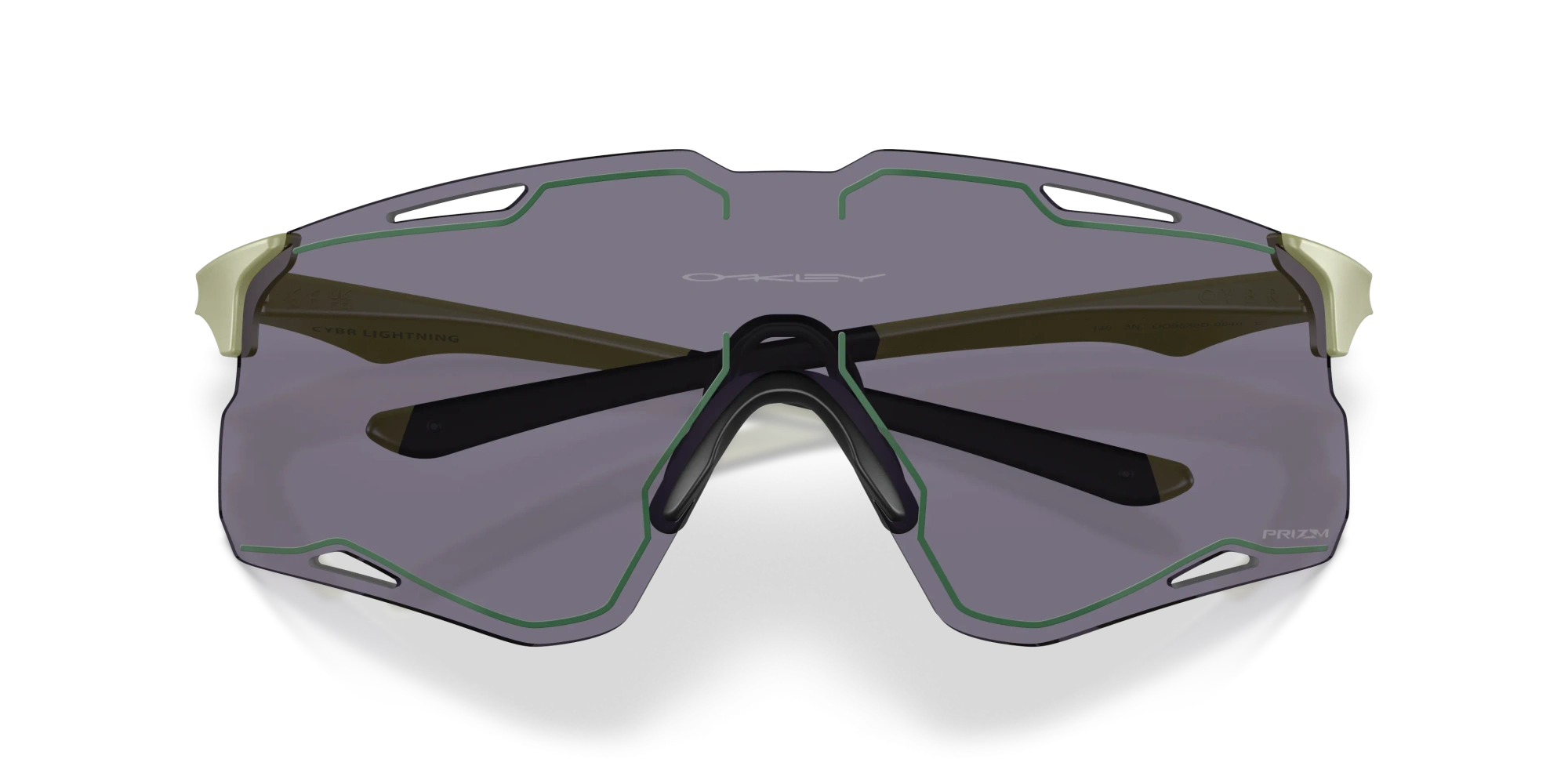 Oakley Okulary przeciwsłoneczne CYBR LIGHTNING Green/Prizm Grey OO9538D-08