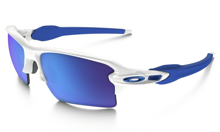 Oakley Sunglasses FLAK 2.0 XL Polished White/Sapphire Iridium OO9188-20