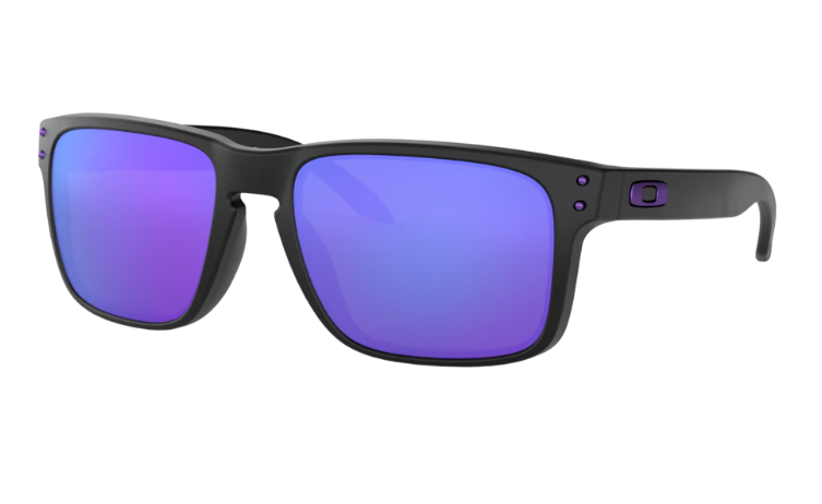 Oakley Sunglasses JULIAN WILSON SIGNATURE SERIES HOLBROOK Matte Black/Violet Iridium OO9102-26