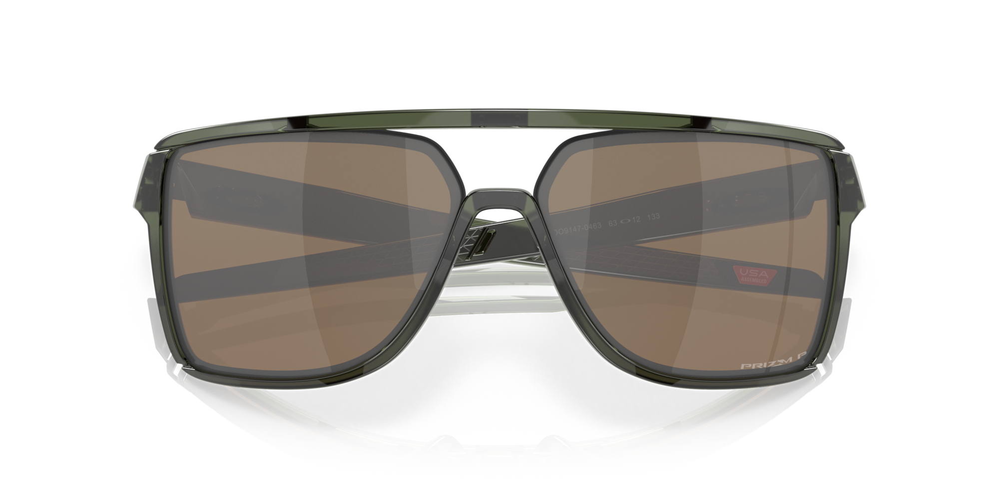 Oakley Okulary przeciwsłoneczne z polaryzacją Catel Olive Ink, Prizm Tungsten Polarized OO9147-04