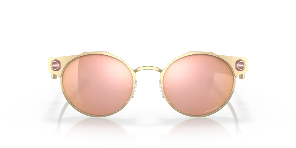 Oakley Okulary przeciwsłoneczne DEADBOLT Satin Light Gold/Prizm Rose Gold OO6046-06
