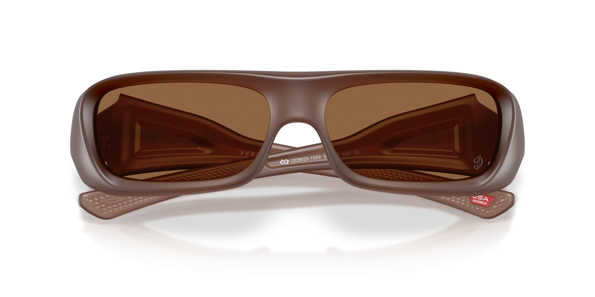 Oakley Okulary przeciwsłoneczne PERMIAN Damian Lillard Signature Series Matt Transparent Mahogany/Prizm Bronze Gradient OO9520-10