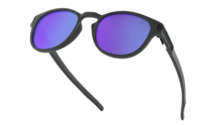 Oakley Sunglasses LATCH Matte Black/Violet Iridium OO9265-06