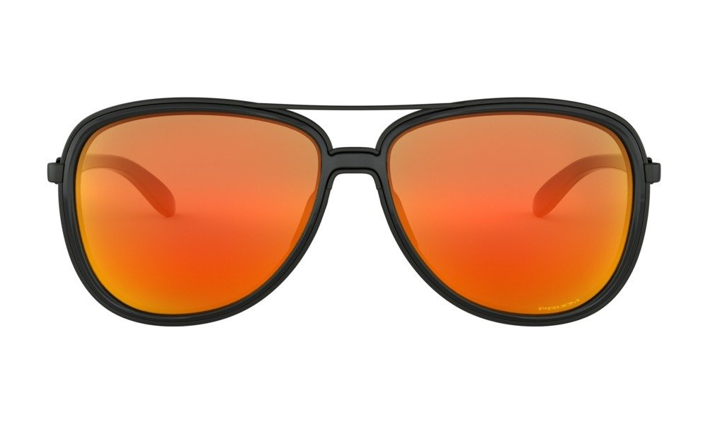 Oakley Sunglasses SPLIT TIME Matte Black/Prizm Ruby OO4129-04