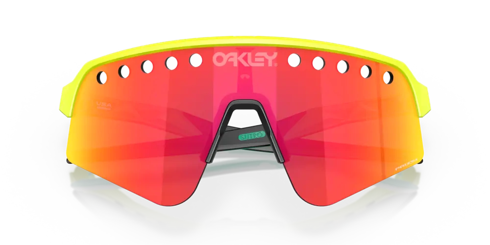 Oakley Okulary przeciwsłoneczne SUTRO Lite Sweep Vented Tennis Ball Yellow, Prizm Ruby OO9465-06