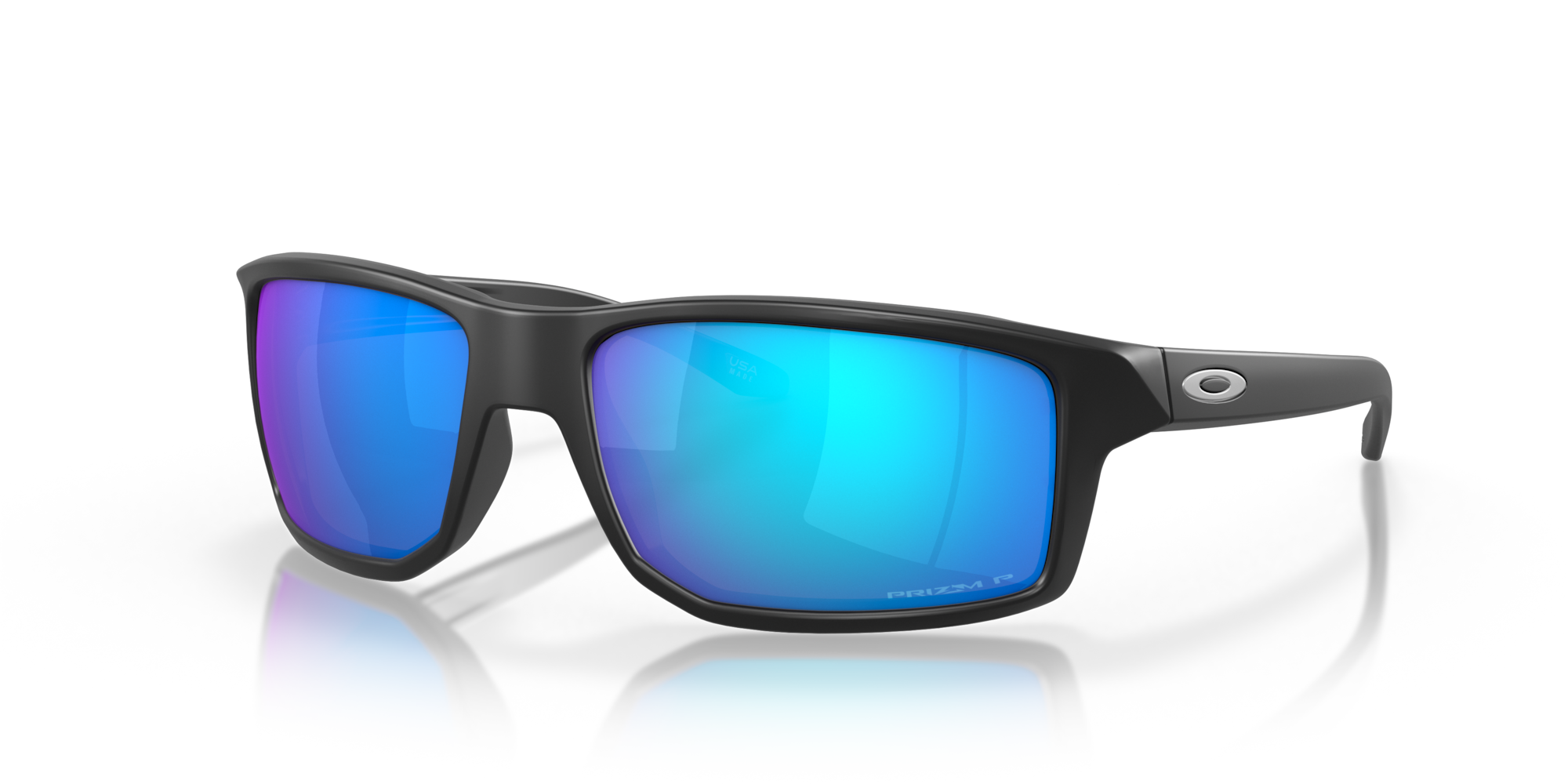 Oakley Okulary przeciwsłoneczne GIBSTON Matte Black/Prizm Sapphr Iridium Polarized OO9449-12