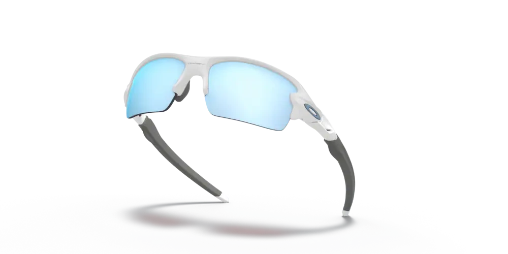 Oakley Sunglasses Junior FLAK XS Polished White/Prizm Deep H2O Polarized OJ9005-06