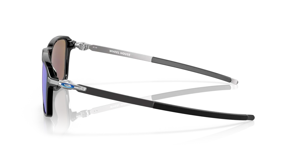 Oakley Okulary przeciwsłoneczne WHEEL HOUSE Polished Black/Prizm Sapphire PolarizedOO9469-07