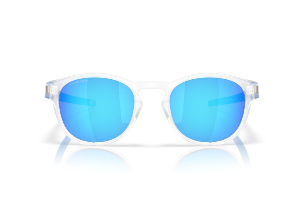 Oakley Okulary przeciwsłoneczne LATCH Matte Clear / Prizm Sapphire OO9265-76