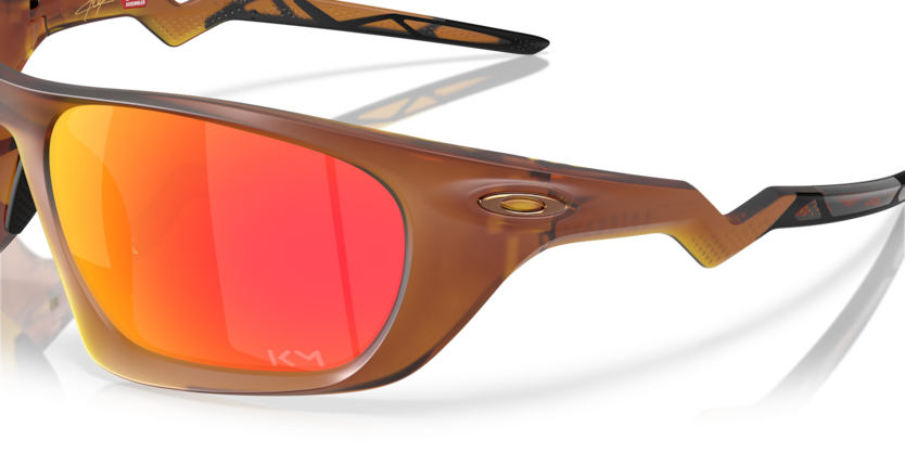 Oakley Okulary przeciwsłoneczne LATERALIS Kylian Mbappé Signature Matte Dark Amber / Prizm Ruby OO9431-16
