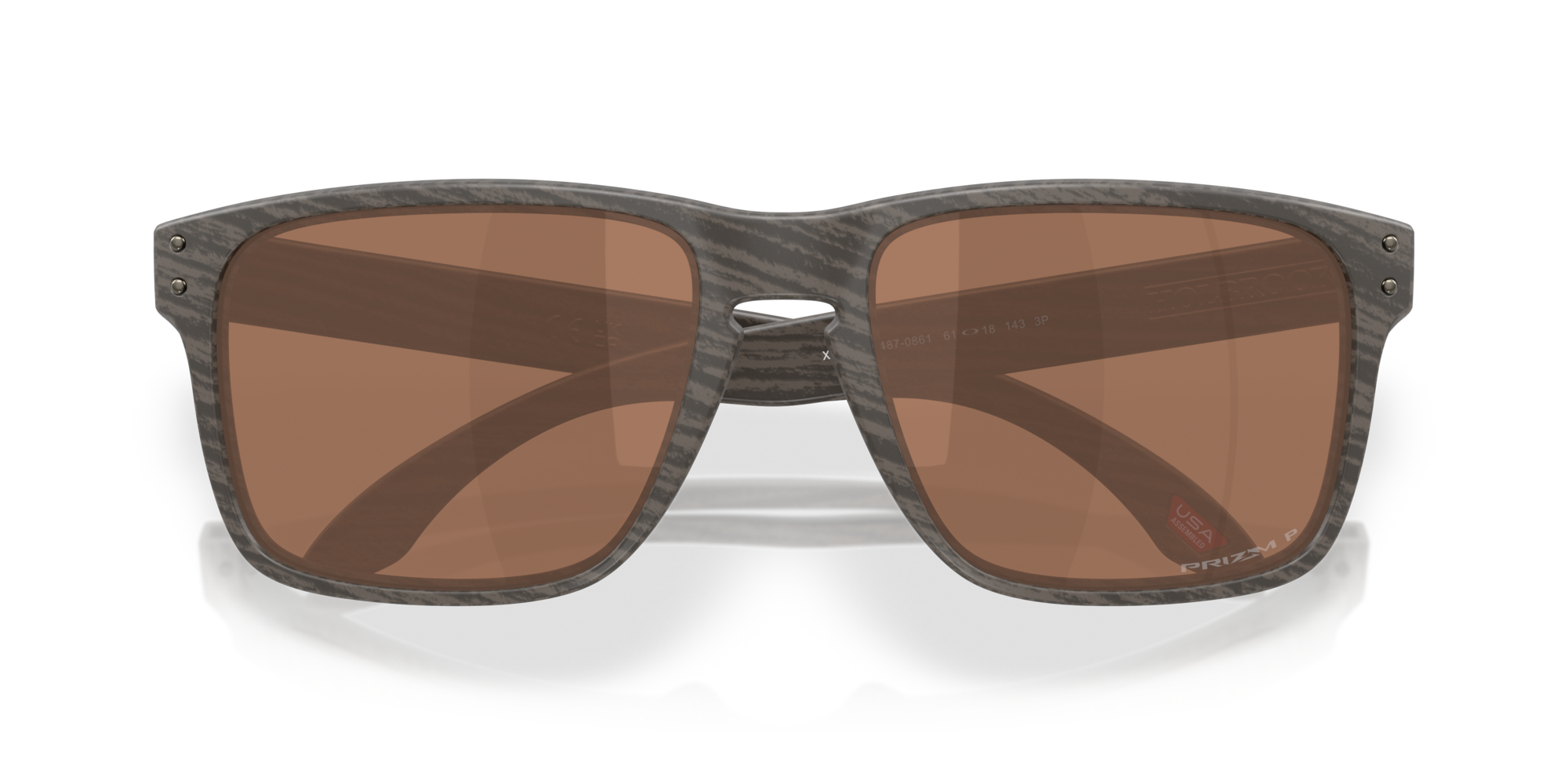 Oakley Okulary przeciwsłoneczne HOLBROOK XXL Woodgrain / Prizm tungsten polarized OO9487-08