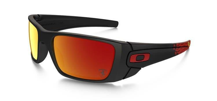 Oakley Sunglasses SPECIAL EDITION FERRARI FUEL CELL Matte Black/Ruby Iridium OO9096-A8